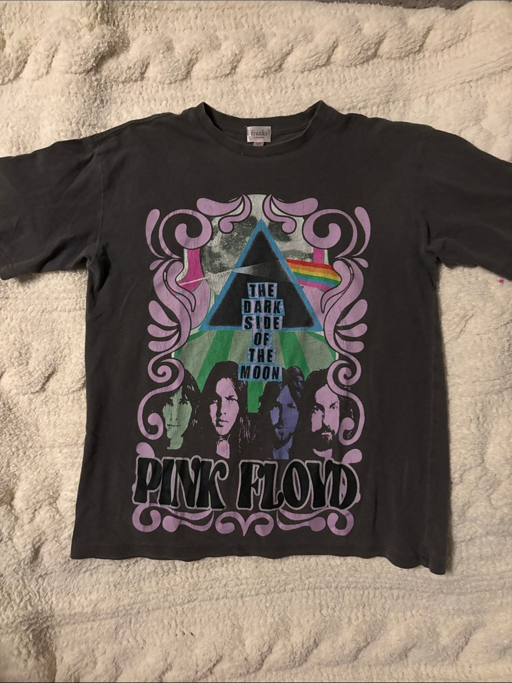 Francesca's Collections Black Pink Floyd "The Dark Side of the Moon" Kids Tee